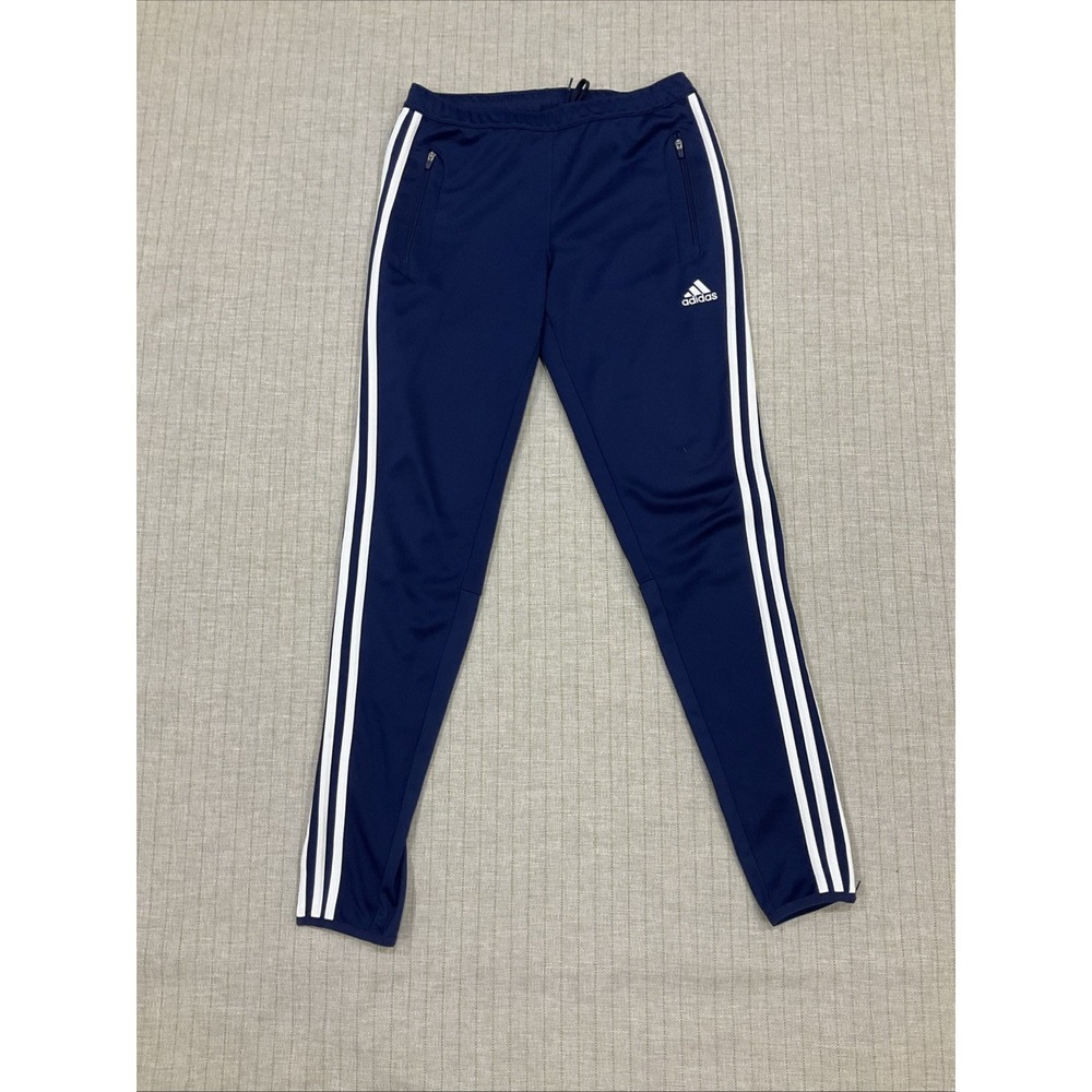 Adidas Climacool Soccer Training Jogger Pants Navy Blue Small Tapered Zipper